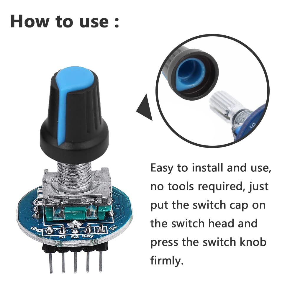 Bobina Cavo Manopola Rotante Per Potenziometro 6mm - Per Amplificatori, Saldatori, Controlli Volume Manopola Potenziometro 6 Mm - Foto 10