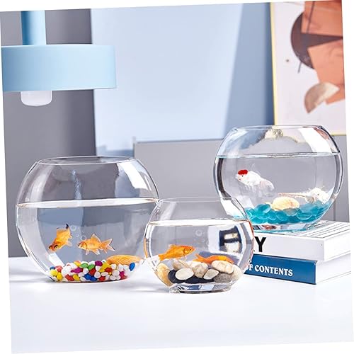 Miniatura 3 de Tanque de peces plano Jardinera hidropónica de vidrio acuario de vidrio Cuenco hidropónico Jarrón de vidrio Jarrón de planta de agua Jarrón de