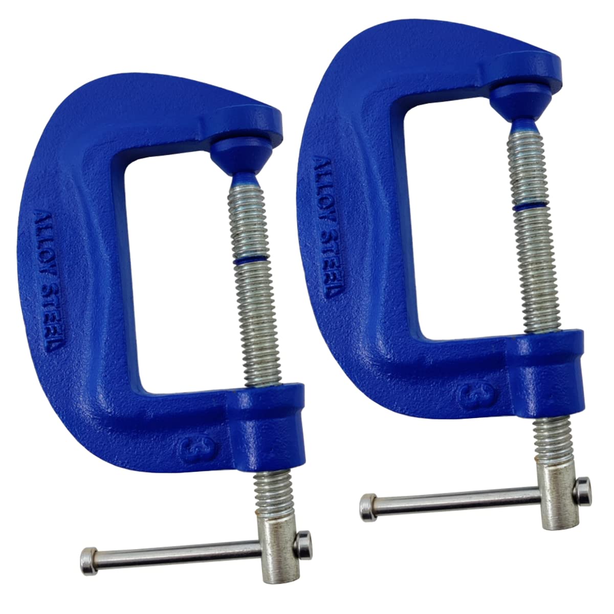R&C Components Ltd (2Pk) G Clamps Set 3" (75Mm) Heavy Duty Work Clamps Ideal For Use As Welding Clamps, Wood Working, Metal Working And Much More