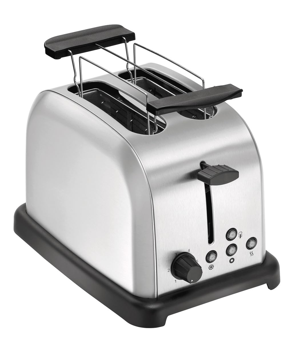 MBH - Tostadora de pan profesional de 2 rebanadas. Tostadora eléctrica industrial para bagels, panecillos y pan tostado.