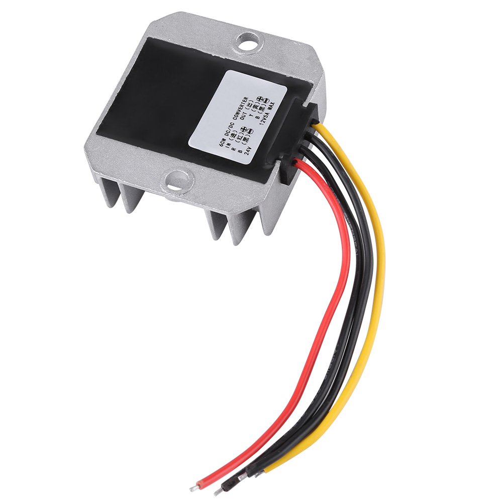 Convertitore DC-DC Buck 17-60V A 12V 5A 60W: Regolatore Di Tensione Impermeabile IP67 Per Auto, Camion E Luci LED