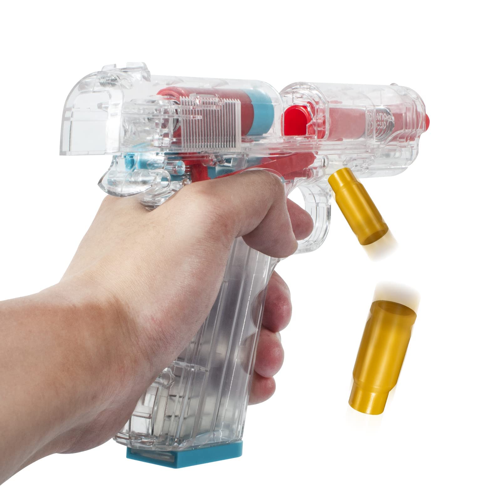 Shell Ejection Soft Bullet Toy Pistol with Magazine Toy Gun Clear