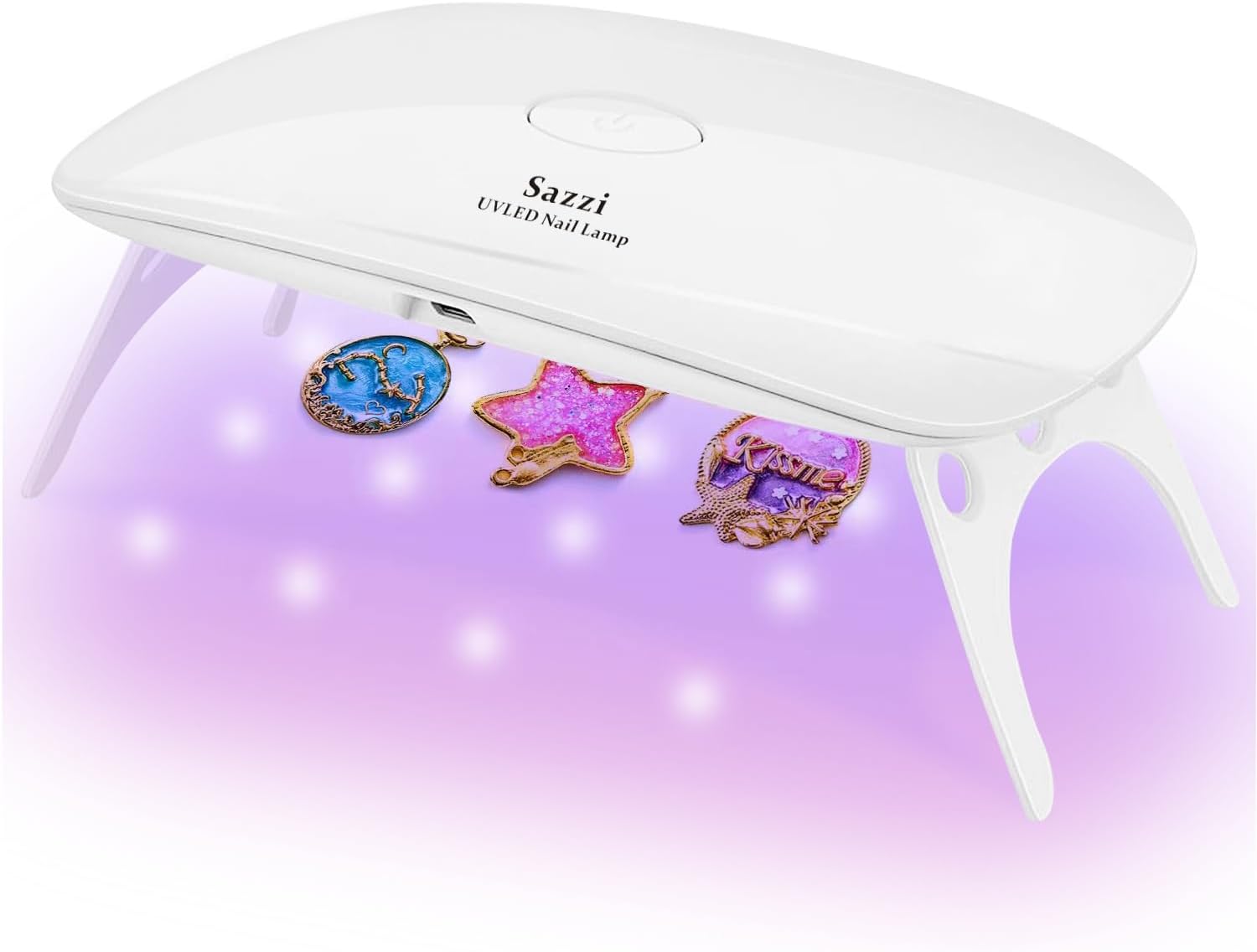 Mini UV LED Light for UV Resin & Gel Nails, Foldable 24W Type-C Curing Lamp