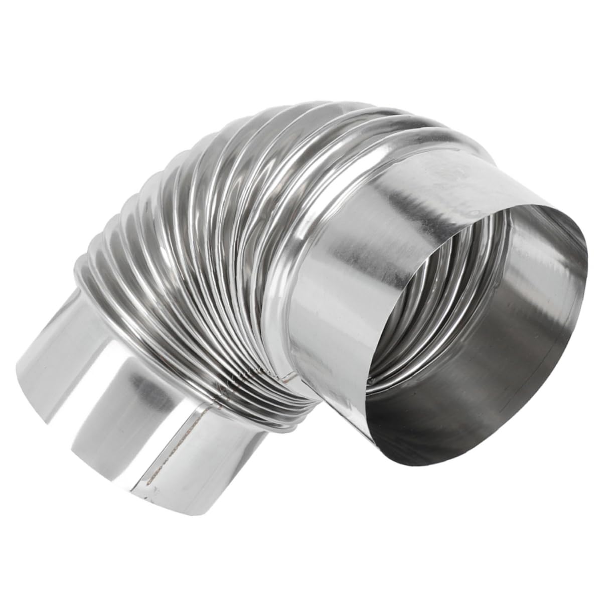 Conducto de ventilación for chimenea 90 grados, 4 unidades, manguera flexible, codo for leña(18X8CMx5pcs)