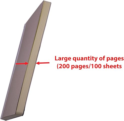 Miniatura 2 de The Amazing Office Recambio de diario  Forro ancho  5.5 x 8.2 pulgadas (A5) papel en blanco de repuesto de rayas anchas  5 x 8  200 páginas