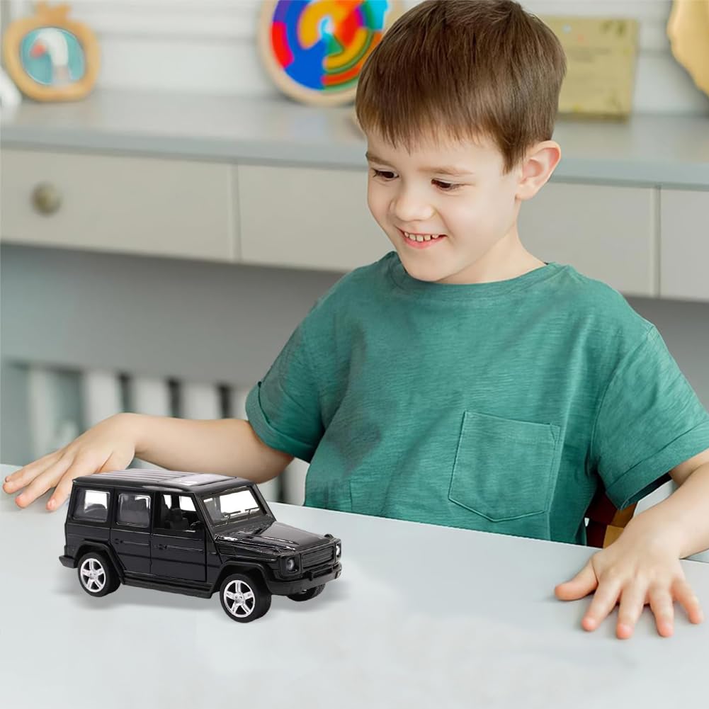 Decorazione Di Auto Giocattolo Dei Cartoni Animati Per Bambini, Mini Auto Giocattolo Fuoristrada, Modello Di Auto Apribile, Adatto a Set Di Regali e Regali Per Collezionisti (Nero)