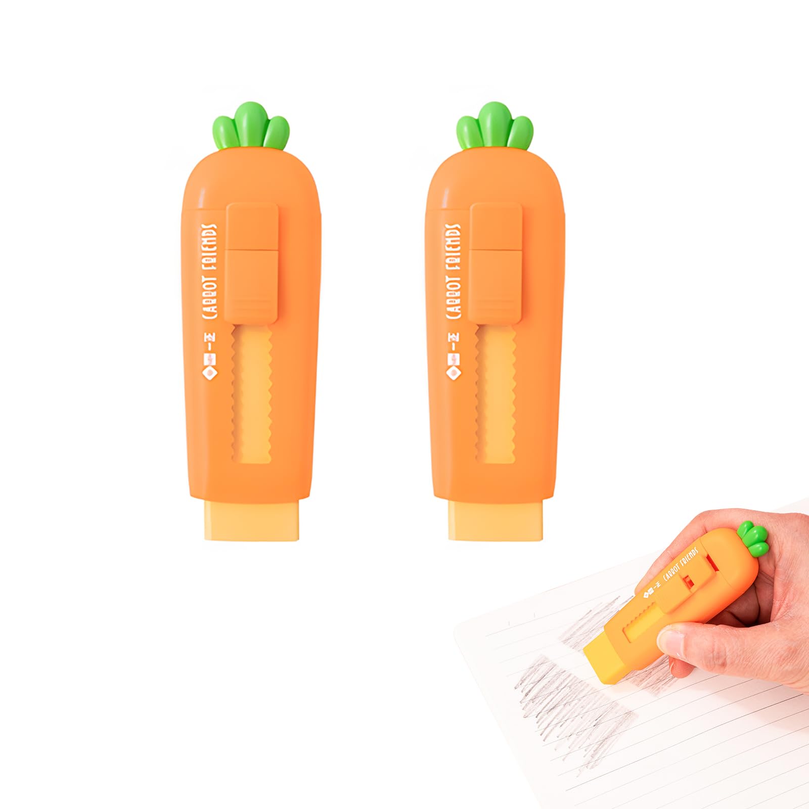 Amazon.co.jp: 消しゴム 小学生 よく消える スティック消しゴム2個