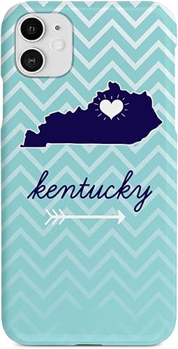 Inspired Cases - Compatible con iPhone 11 - Funda protectora con textura 3D para Apple iPhone 11 - Patrón de Chevron de Kentucky State