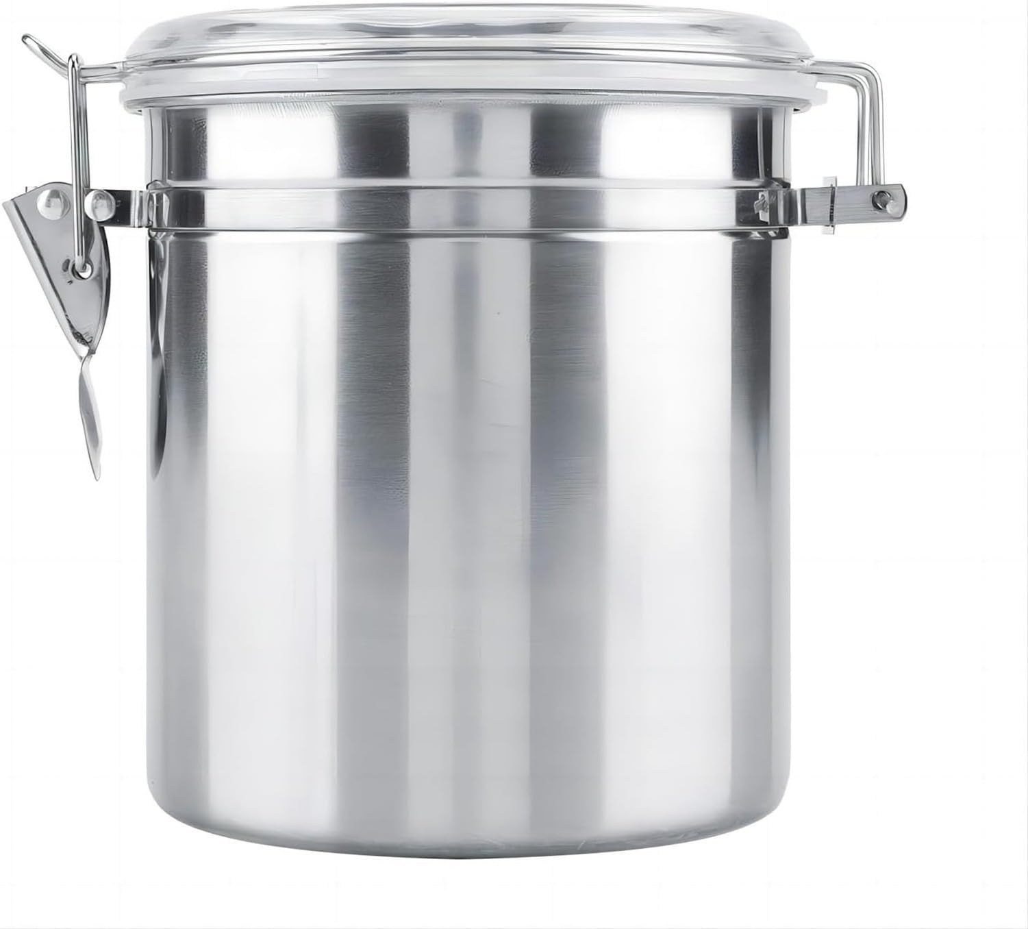 Szczelny pojemnik na kawę 1450ML ze stali nierdzewnej, przezroczysta pokrywka, słoik do przechowywania ziaren kawy, herbaty, cukru, przypraw i płatków śniadanio