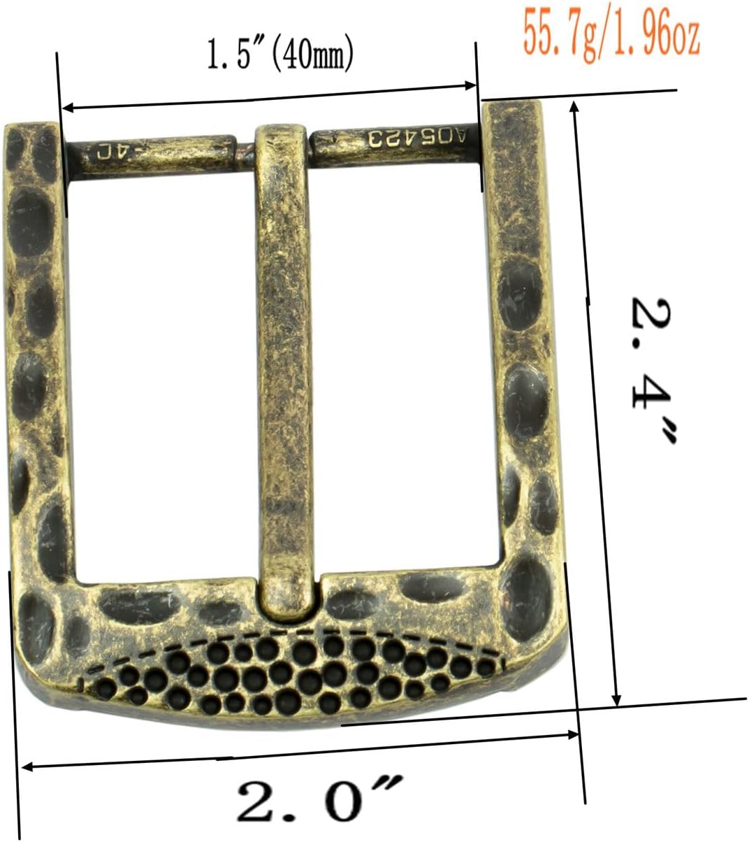 1.5" (38mm-40mm) Belt Buckle Replacement Kit Men's Single Prong Buckle Heavy Duty Business - Image 3