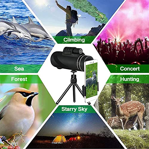 Facsell Telescopio Monoculare HD 40x60,Telescopio