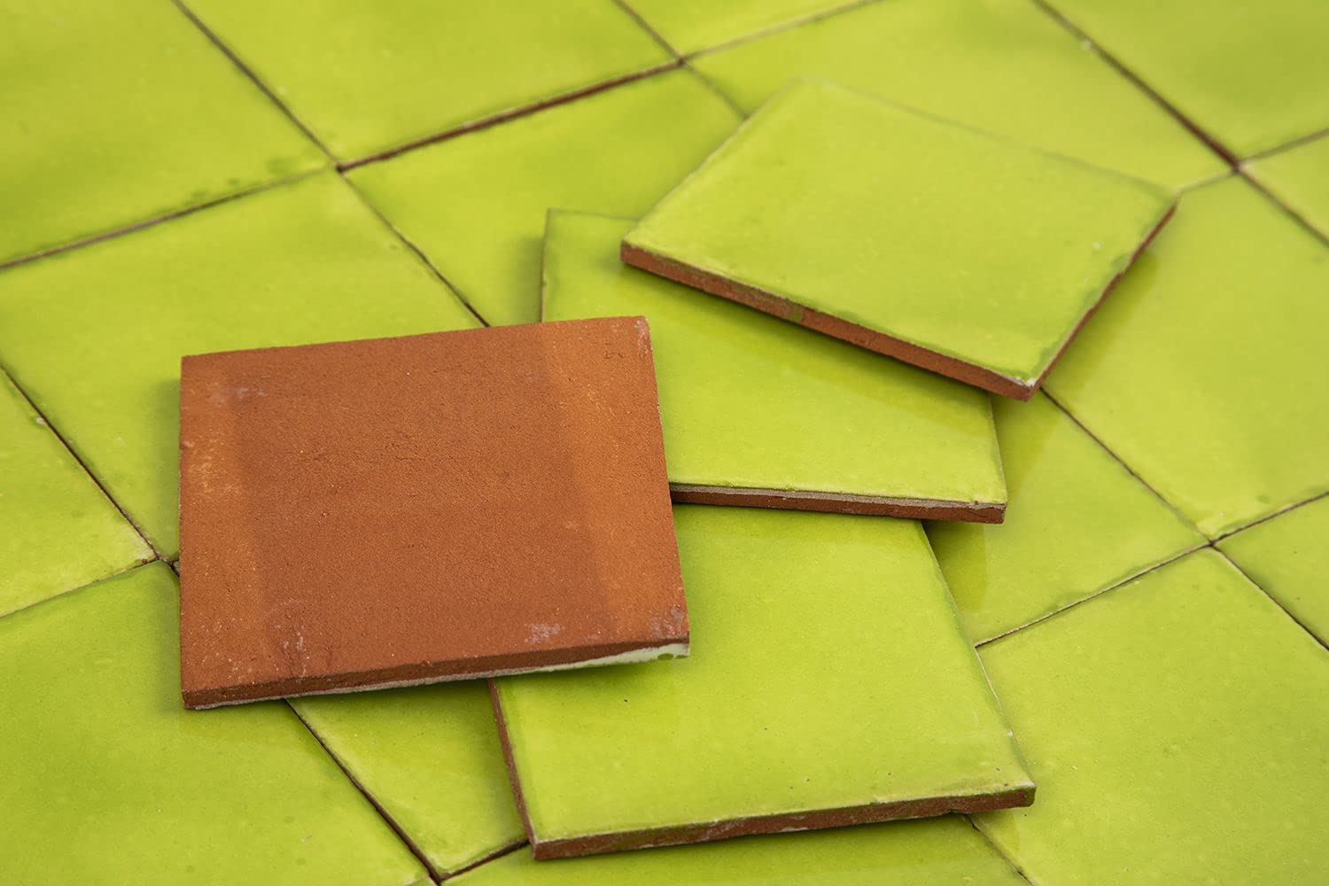 Wandtegel Hanoi caramel geel 10x10 | Tegels in Huis - De grootste en