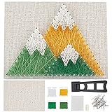 WEBEEDY 3D String Art Kit for Adults Beginners, DIY Mountain String Craft Kit, Include All Necessary Accessories and Frame, Christmas Home Wall Decorations Unique Gift