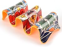 Vista 6 de Prepara Soporte múltiple para tacos, amarillo, capacidad para 3 tacos