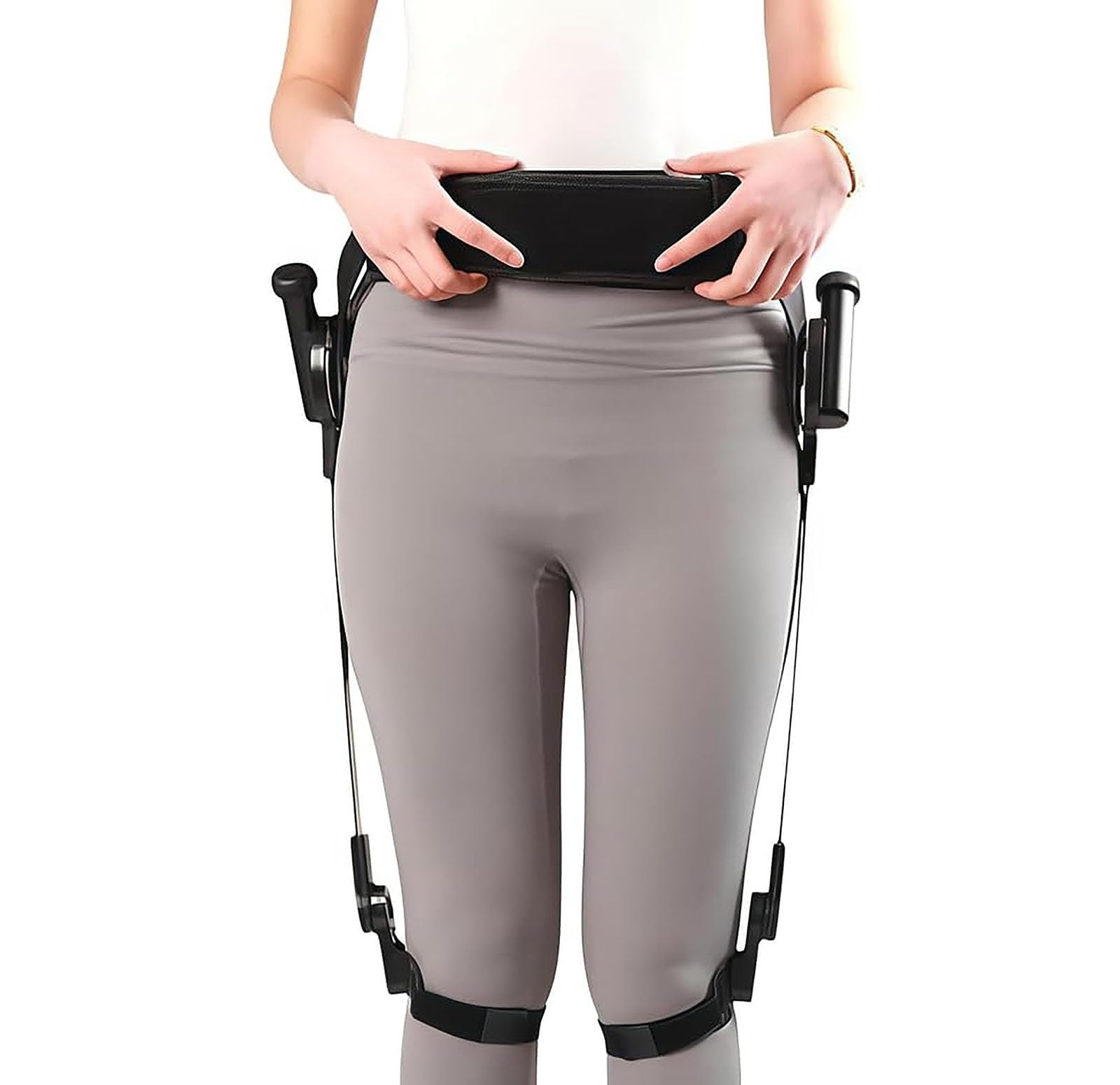 Ausili bionici per camminare, esoscheletro indossabile regolabile per la deambulazione, deambulatore riabilitativo per anziani e adulti: centri commerciali/ospedali/parchi/case di cura(Small)