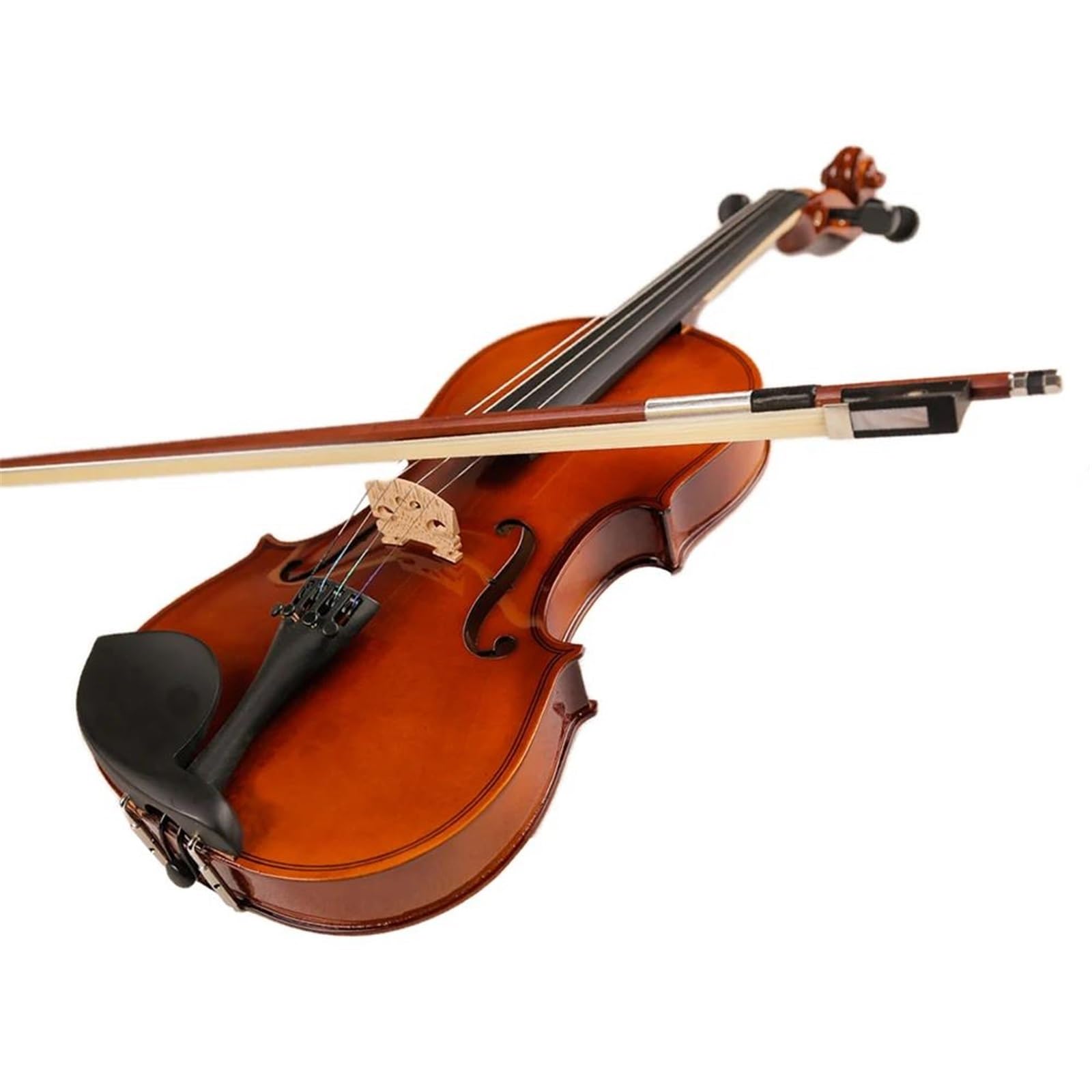 Violino Violino Acustico In Legno Massello Misura 1/8 1/16 Con Archetto E Poggiaspalla Adatto Per Principianti Di Violino(SET1,1/16)