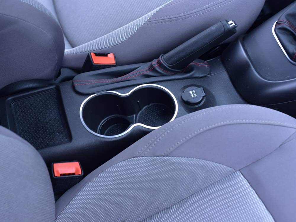 Copertura In Acciaio per Alfa_Romeo GIULIETTA - 1 Pezzo Portatazze Cornice Inox Metallo Spazzolato Interni Fatto Su Misura Decorazioni Tuning Accessori