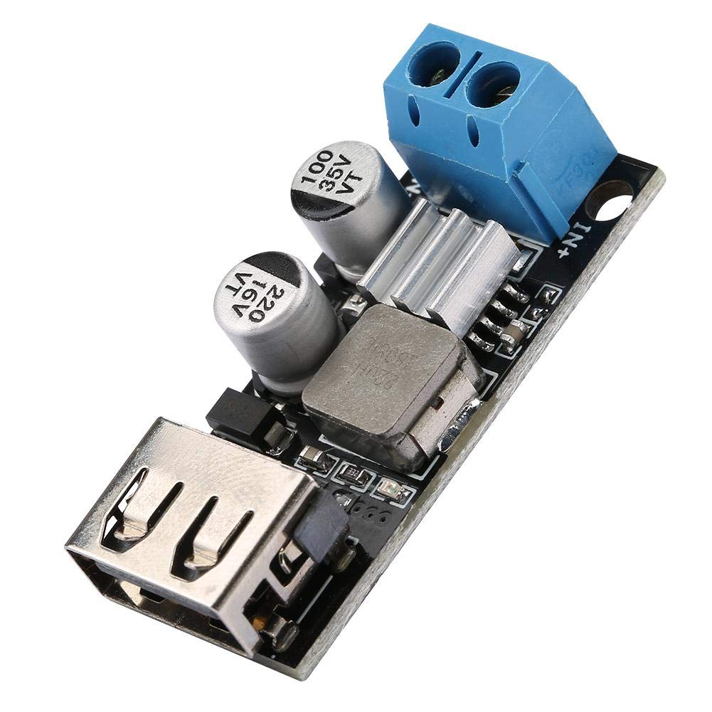 Modulo di tensione DC-DC, 12V 24V 6V-32V a 5V QC 3.0 Modulo di alimentazione di ricarica rapida USB Voltage Convertitore di tensione DC-DC Modulo di alimentazione