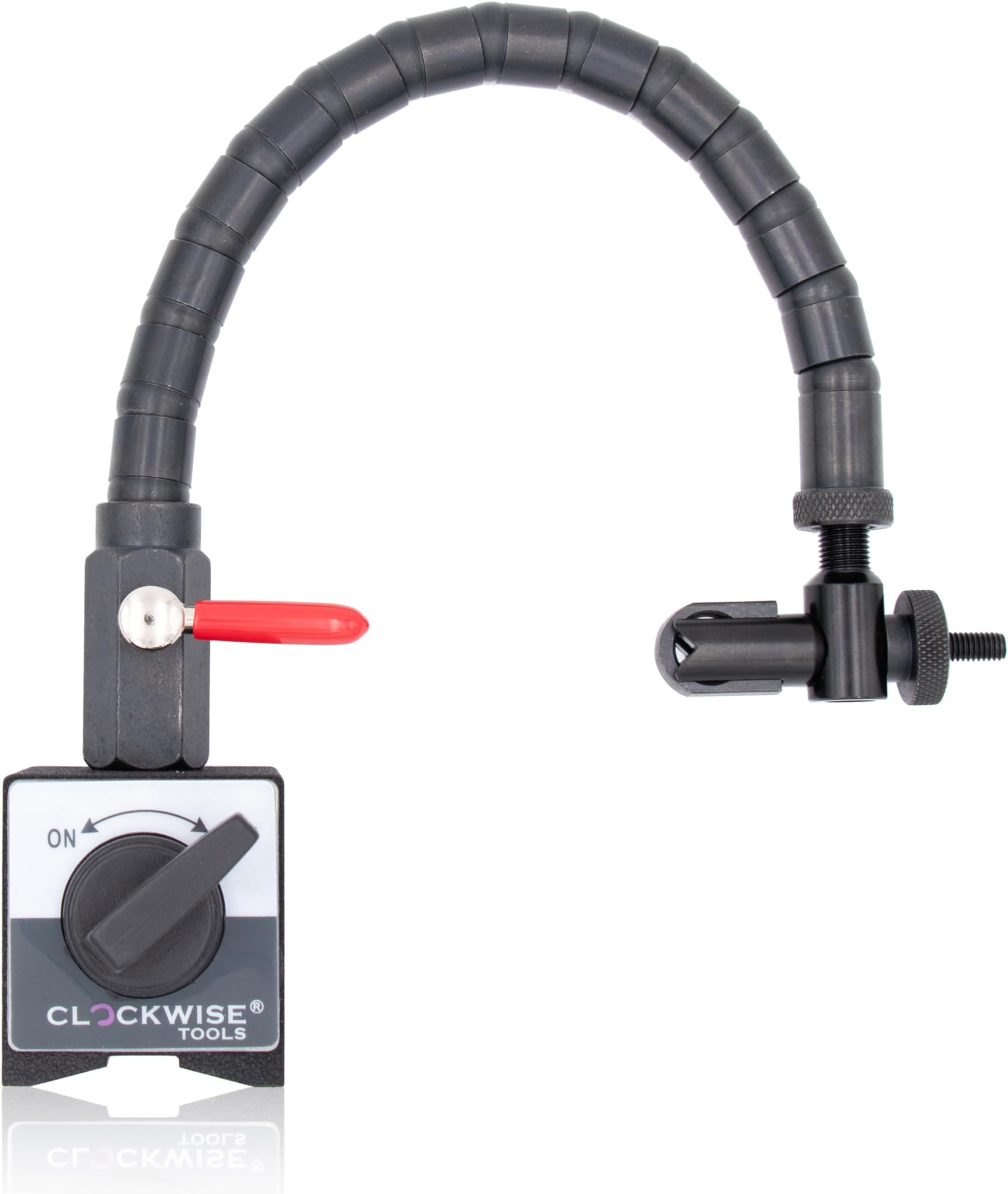 Clockwise Tools Magnetic Base, MGBR-04, Flexible Arm Magnetic Stand for Digital Dial Indicators, 176lbs Max Pull