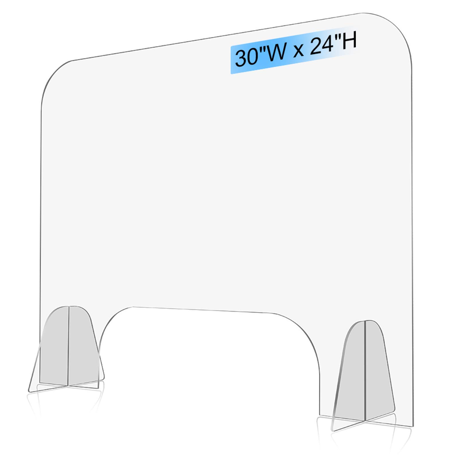 Buy Sneeze Guard Plexiglass Shield 30”W X 24”H Clear Acrylic