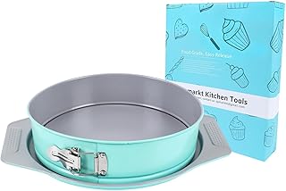 10 Inch Springform Cake Pan, Leakproof Groove & Wide Grip Handles, Alumi...