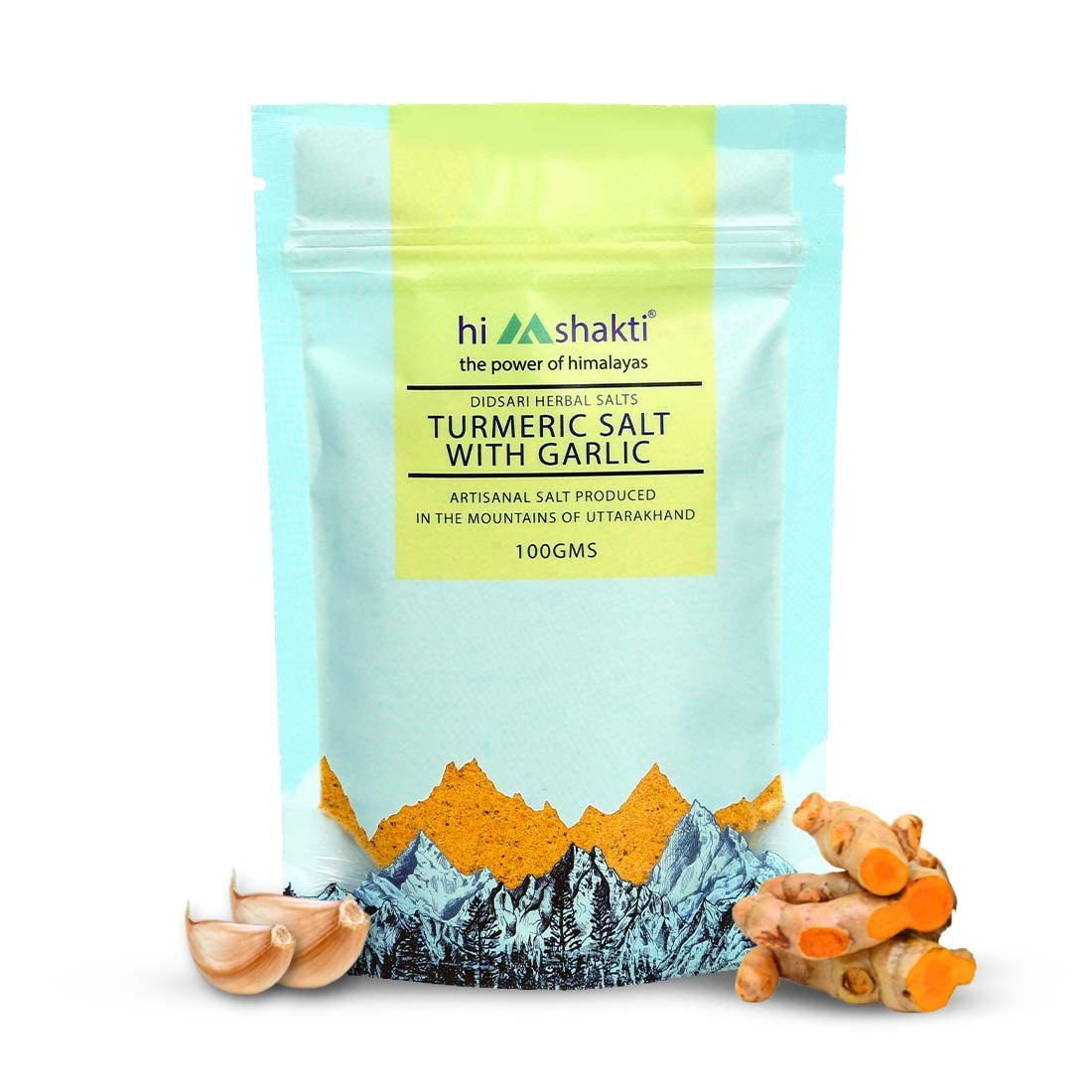 Himshakti Himalayan Turmeric Garlic Salt | Organic Salt for Cooking | Flavorful Healthy Salt | Boosts Immunity | Gluten-free Vegan food | 100 gms Per Pack (Pack Of 1) (B0BLHL71MX) Amazon Price History, Amazon Price Tracker