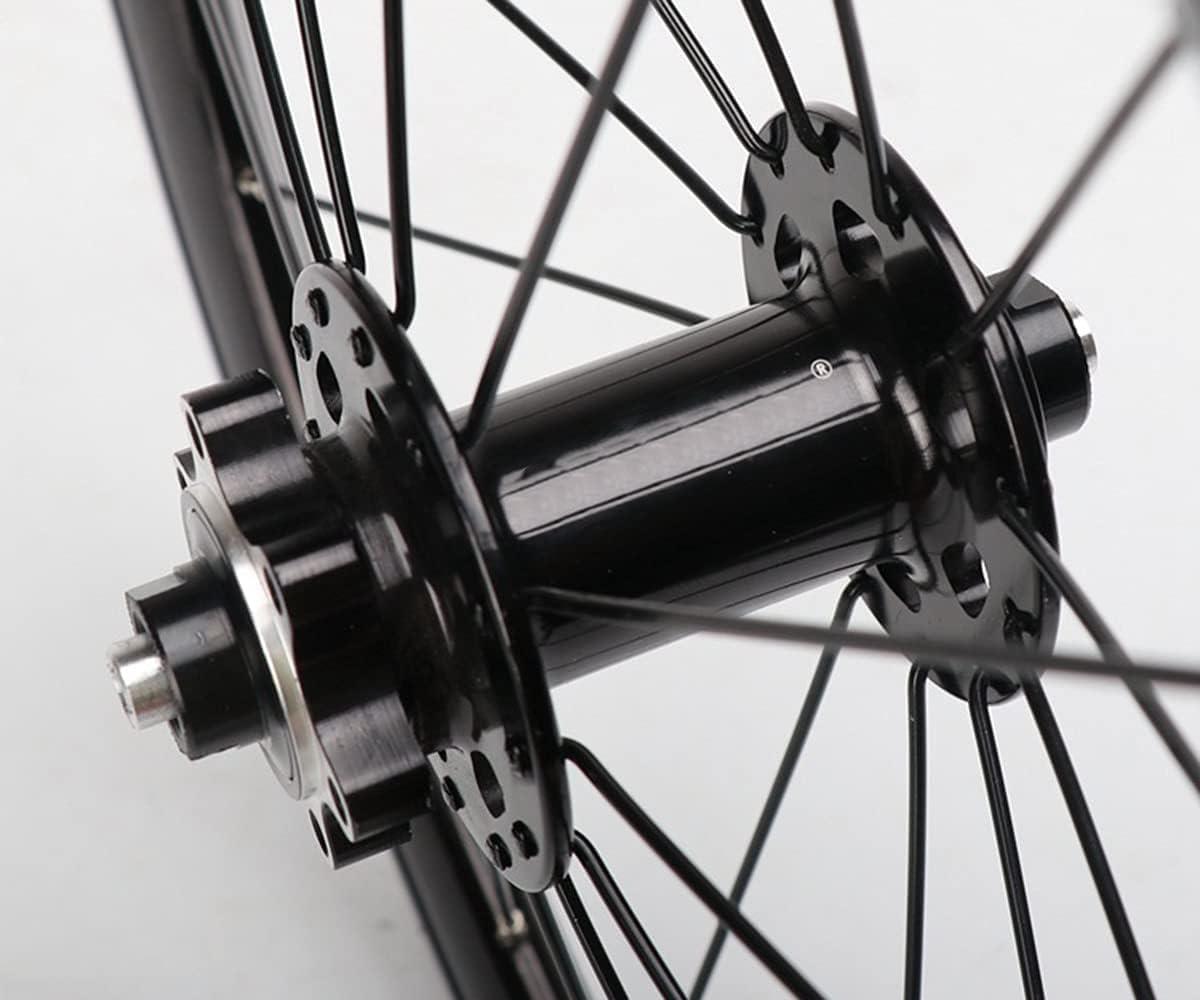 Fahrrad-Laufradsatz 16''/305 Felge V/Scheibenbremse Mountainbike Laufrad Schnellspanner 100/135mm Naben (Onecolor-16)