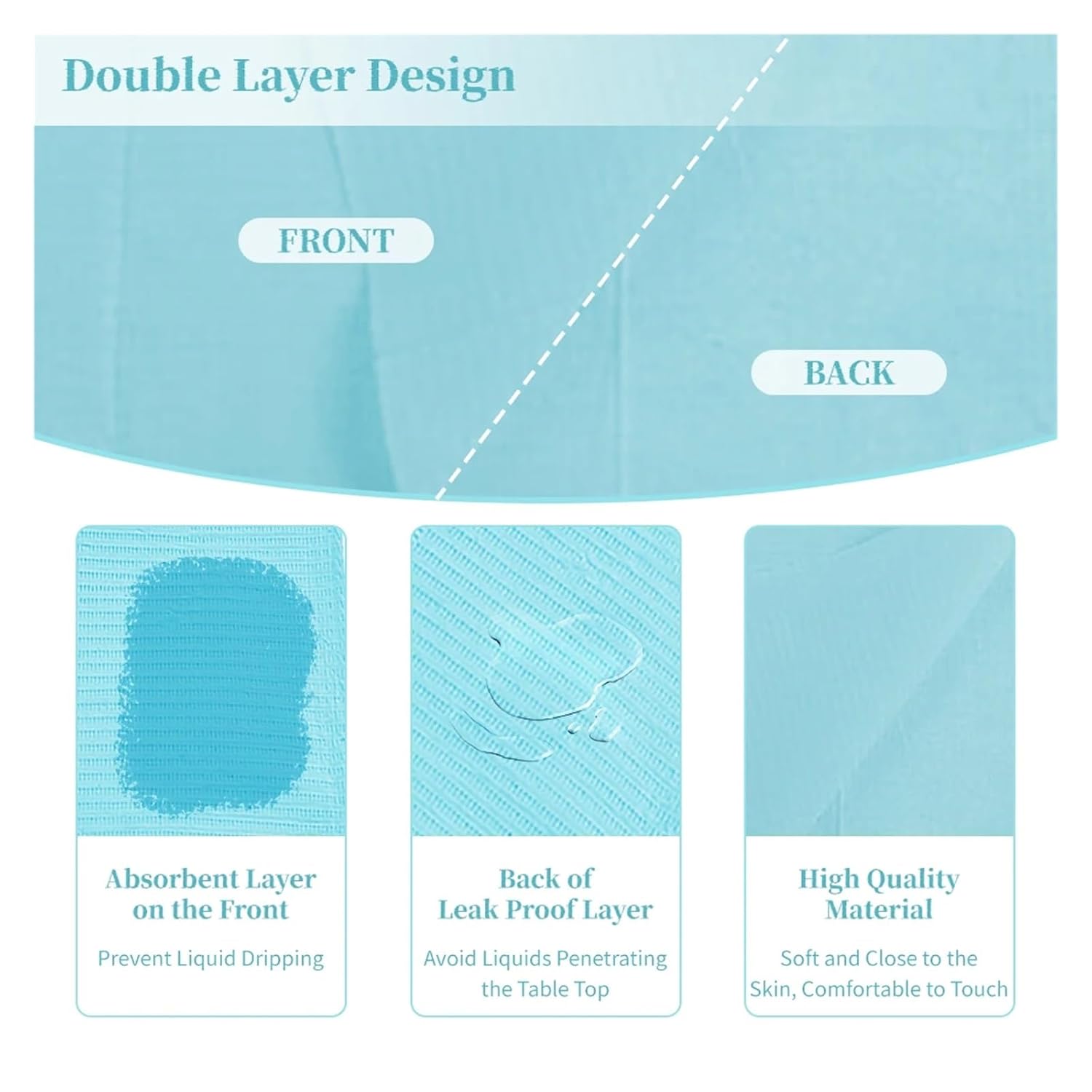 Nail Mat for Nail Tech 125pcs Nail Art Table Mat Manicure Accessories and Tools Disposable Clean Pads for Nails Waterproof Tablecloths Tattoo(125pcs yellow)