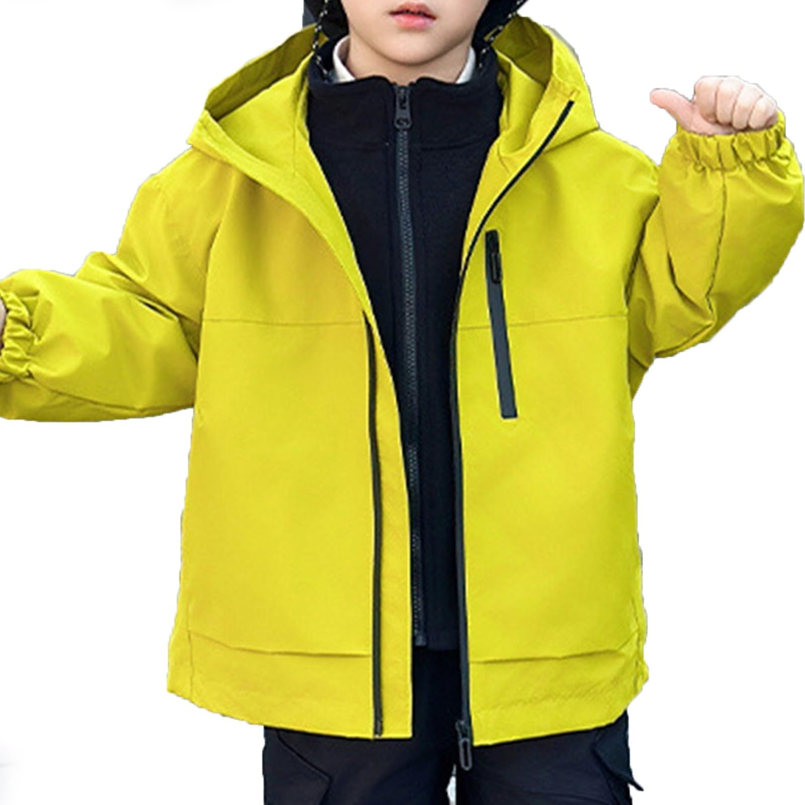 Giacca a vento per bambini Giacca a vento per ragazzi Casual Scuola Antivento Cappotto con cappuccio Escursionismo all'aperto Giacca Calda Classica Giacca