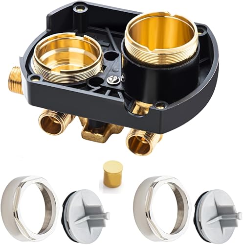 Miniatura 6 de R22000 Válvula universal áspera con ajuste de 3 vías de 6 vías, kit de válvula desviadora integrada de ducha personalizada, entradassalidas