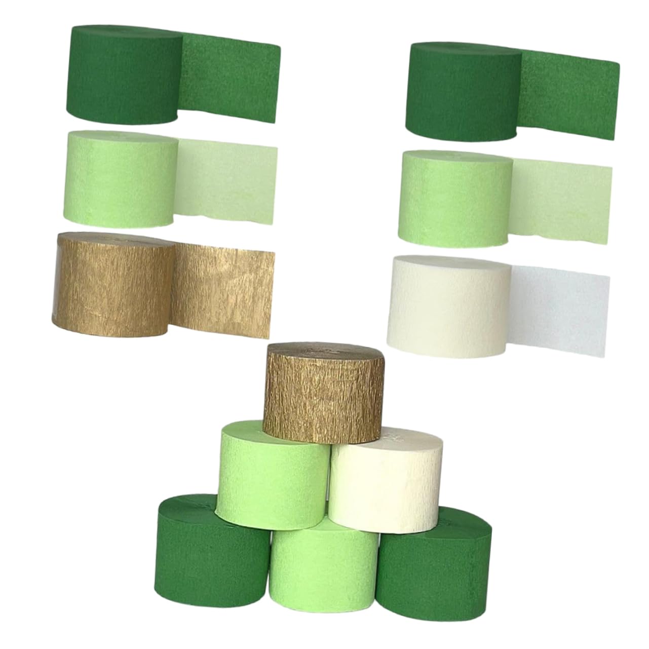 ARTIBETTER Valentine's Day Crepe Paper Flowers 12 Rolls of Multi- Crepe Paper Streamers for Decorations Balloon Wrapping
