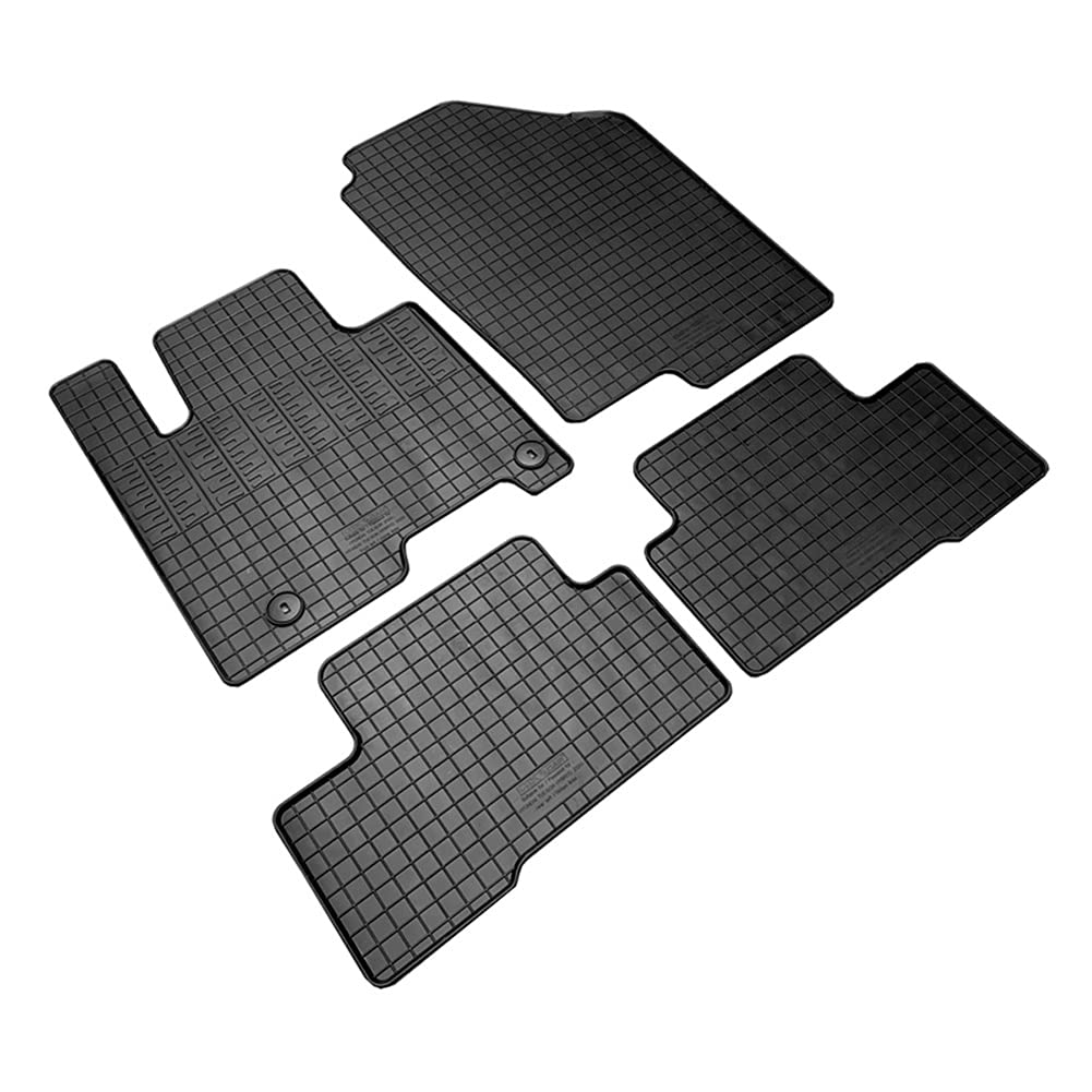 Auto-Style Tappetini in Gomma Compatibile con Hyundai Tucson (NX4E) Full Hybrid 2020- (4 Pezzi + Sistema di Fissaggio)