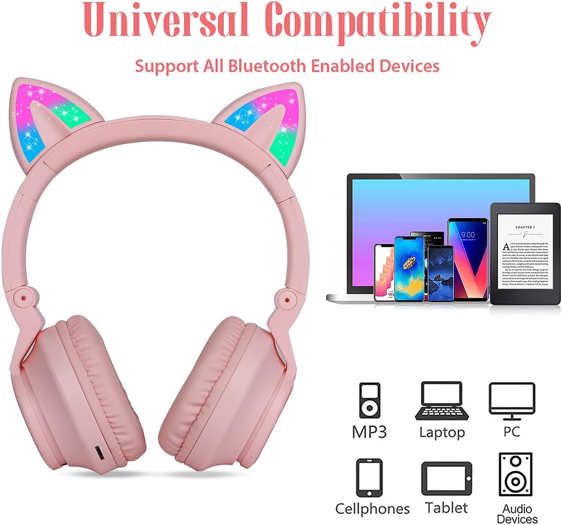 الأفضل - سماعات داخل الأذن قطة للاطفال من اكس سبرينج بلوتوث قا... - view 6