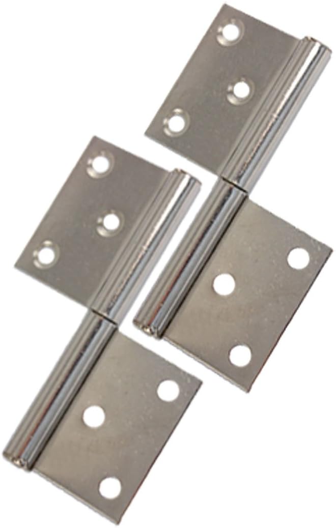 Aexit 2 (Tool holder) Pcs Polished Metal Two Leaves Door Gates (53ry521qf606) Flag Hinges