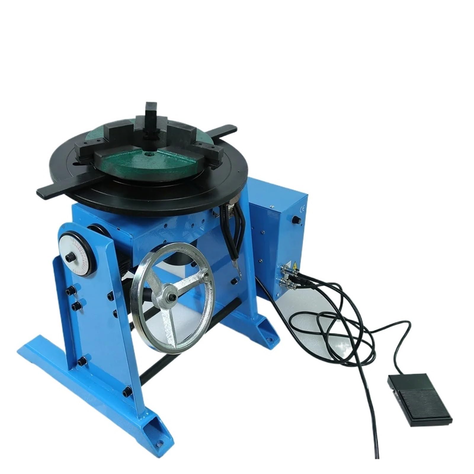 100KG Circle Pipe Workpiece Welding Positioner Turntable Equipment Rotator Rotary Table Smooth Rotation(Central Hole 140mm)