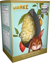 Ovo de Páscoa de Chocolate ao Leite com Ovinhos Recheados Danke Caixa 232g