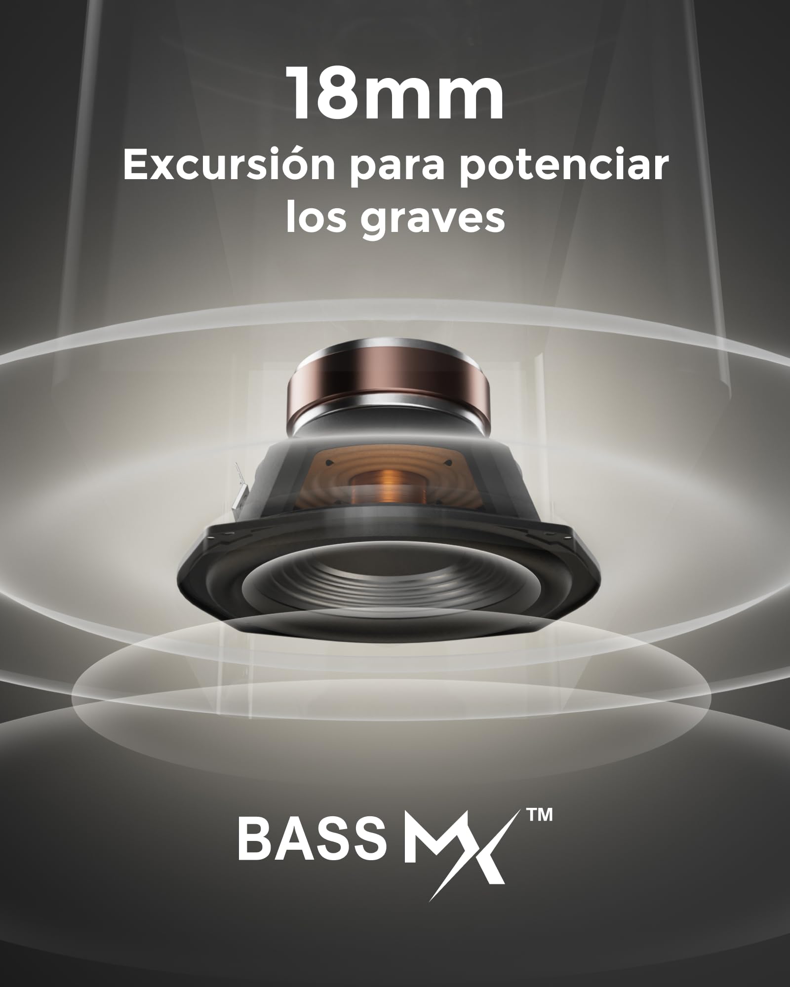 ULTIMEA 5.1ch Barra de Sonido TV con Dolby Atmos, Sistema de Sonido Envolvente para Home Cinema, Barra de Sonido con Subwoofer para TV, 340W, Bajos Ajustables, App, Bluetooth 5.4, Poseidon M60 Boom — view 6