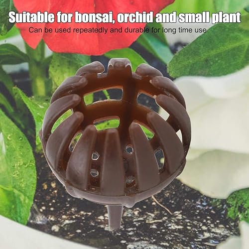 Miniatura 7 de Caja de cubierta de fertilizante, cesta de material ABS, reutilizable, portátil, no tóxico, para bonsái, flores, orquídeas, plantas pequeñas, 100