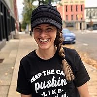 Vista 4 de Funky Junque - Gorro para mujer con ranura para cola de caballo