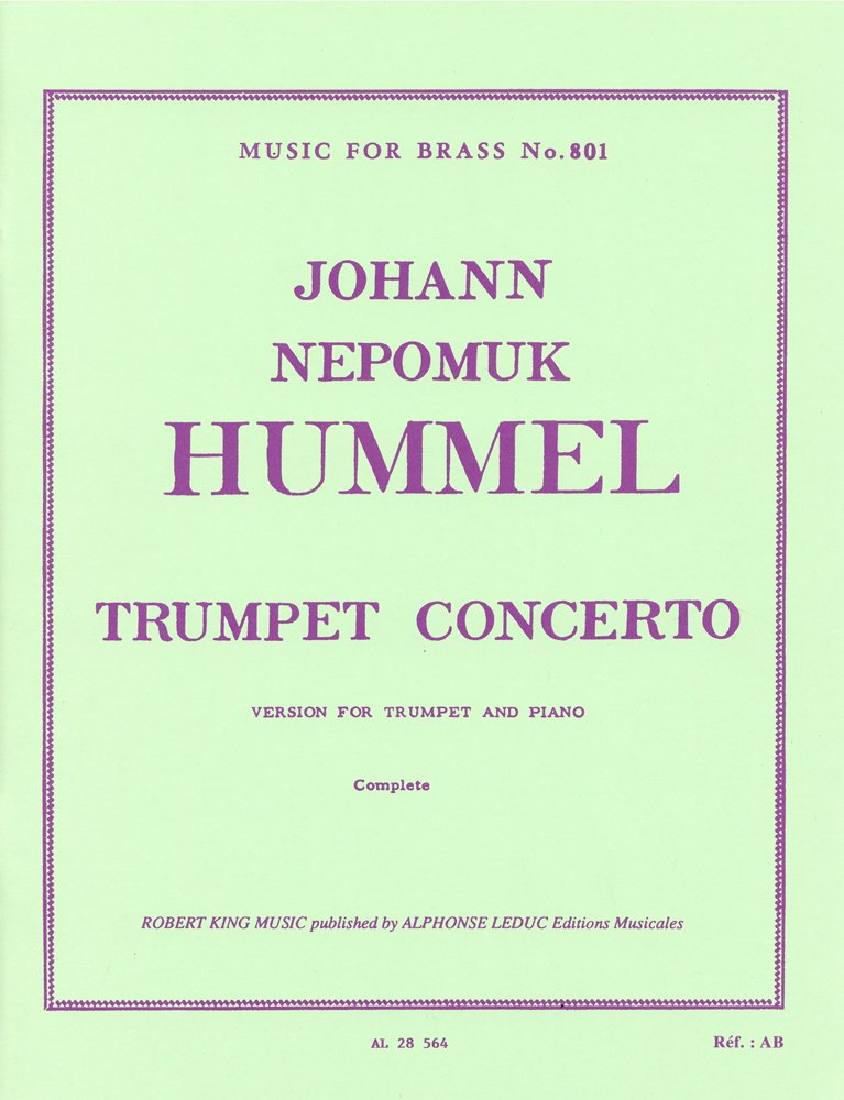 フンメル トランペット協奏曲 変ホ長調/ロバート・キング社ピアノ伴奏付ソロ Music