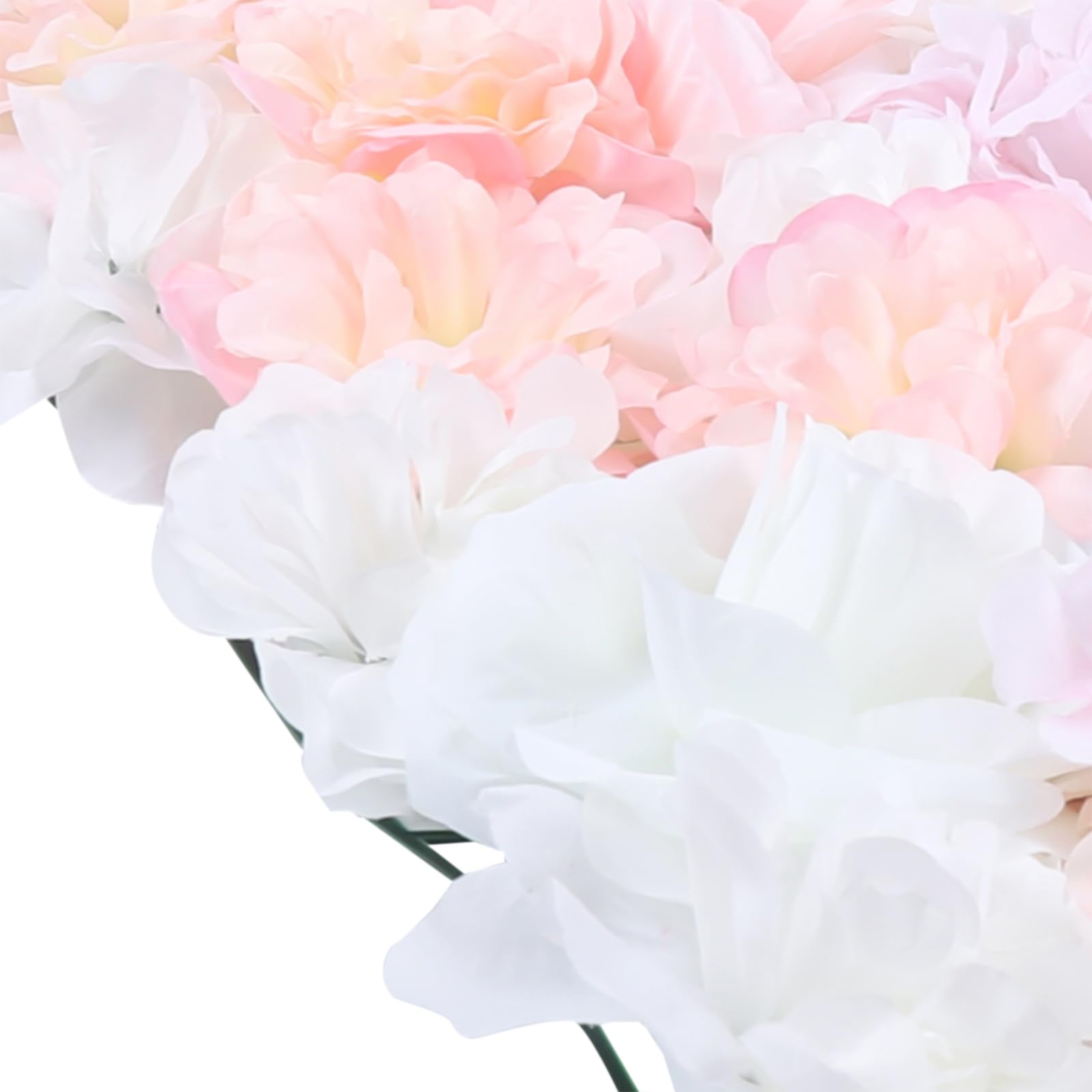 20 pannelli di fiori artificiali, pannello di fiori finti rosa con rose e piante acquatiche, decorazione fiori artificiali, sfondo floreale, decorazione da parete 3D per matrimoni, balconi, giardini