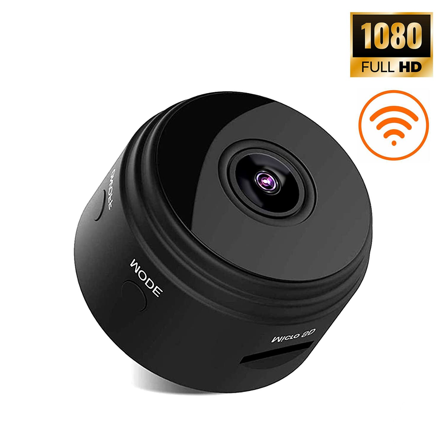 Dynamode Cam-c90 Caméra sans fil WiFi Cctv Ip 1080HD avec détection de mouvement et capacité d'enregistrement à distance ou autonome avec un emplacement de mémoire Micro SD (jusqu'à 128 g)