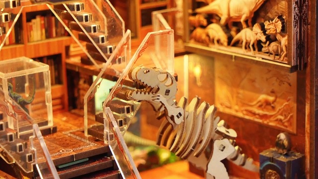 Amazon.com: VORATHIS DIY Wooden Puzzle with Night Light, Miniature