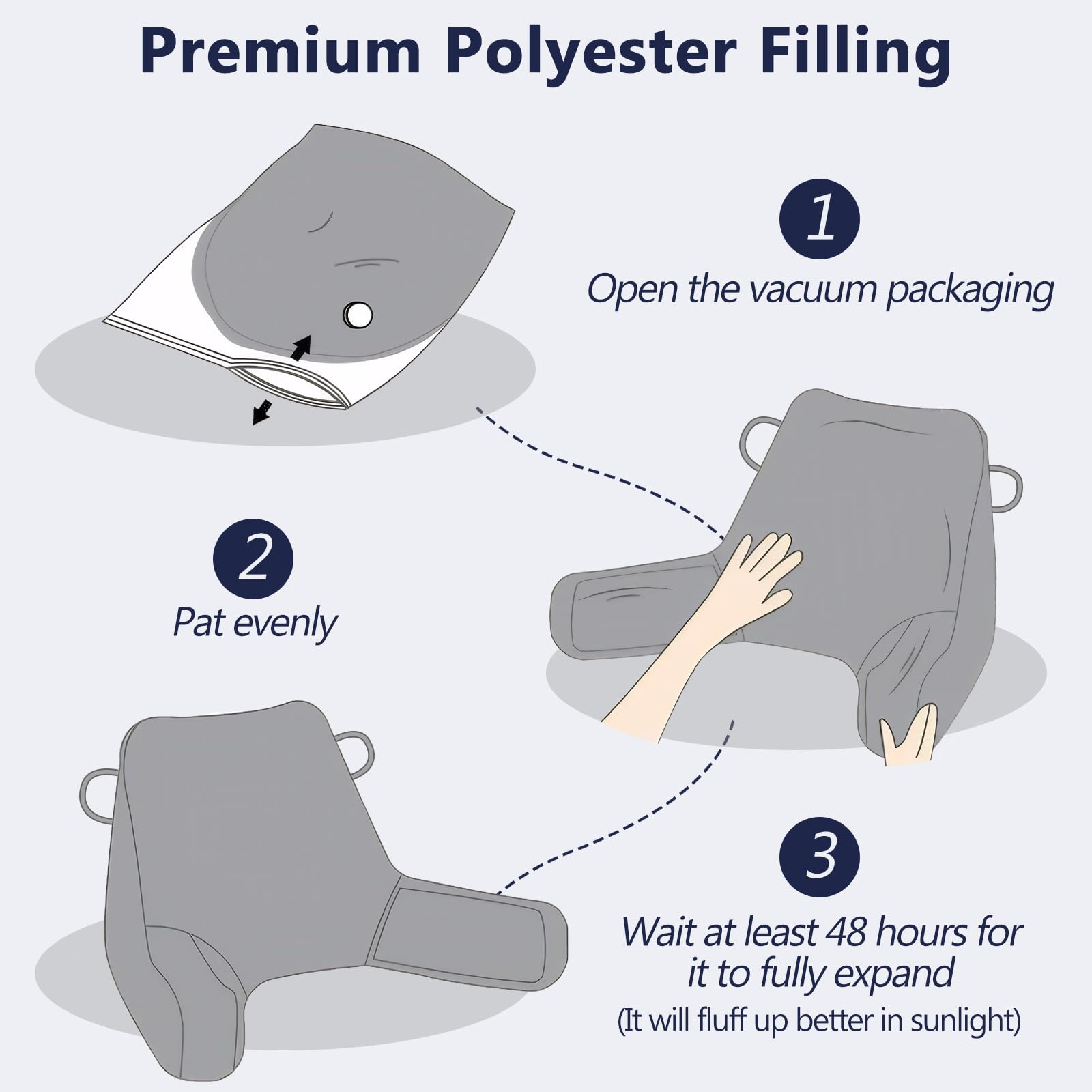 JOVELL Cuscino Da Lettura Con Supporto Lombare E Braccioli – Testata Regolabile, Velluto Grigio, Con Tasche Laterali