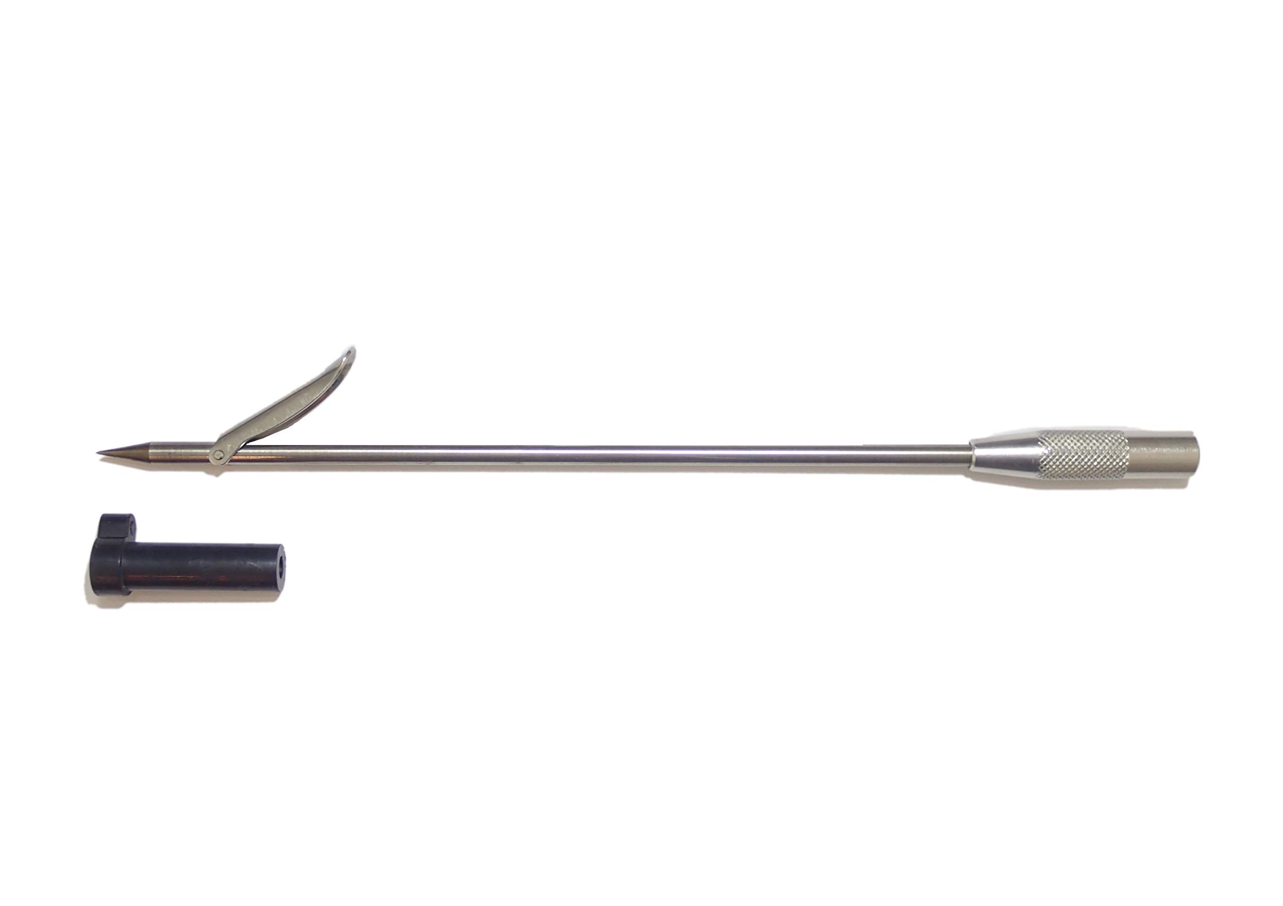 Spearfishing Pole Spring Steel Spear Tip with Single Barb Head, 11"