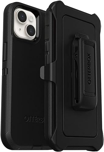 OtterBox Funda para iPhone 14 y iPhone 13 (solo para iPhone 14 y 13) - Serie Defender - Negro - Resistente y duradera - con protecciĂłn de puerto - OtterBox Funda para iPhone 14 y iPhone 13 (solo para iPhone 14 y 13) - Serie Defender - Negro - Resistente y duradera - con protecciĂłn de puerto -