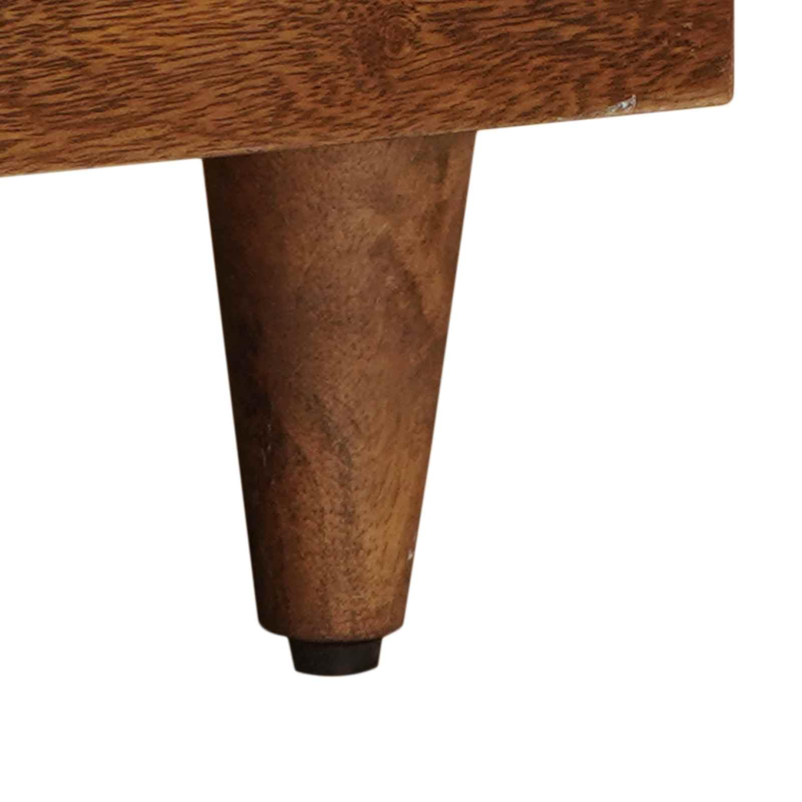 Mueble TV de madera mango macizo 70 x 33 x 46 cm con almacenamiento