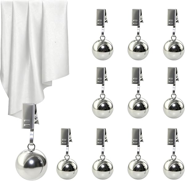 10 poids de nappe en acier inoxydable, 65 g