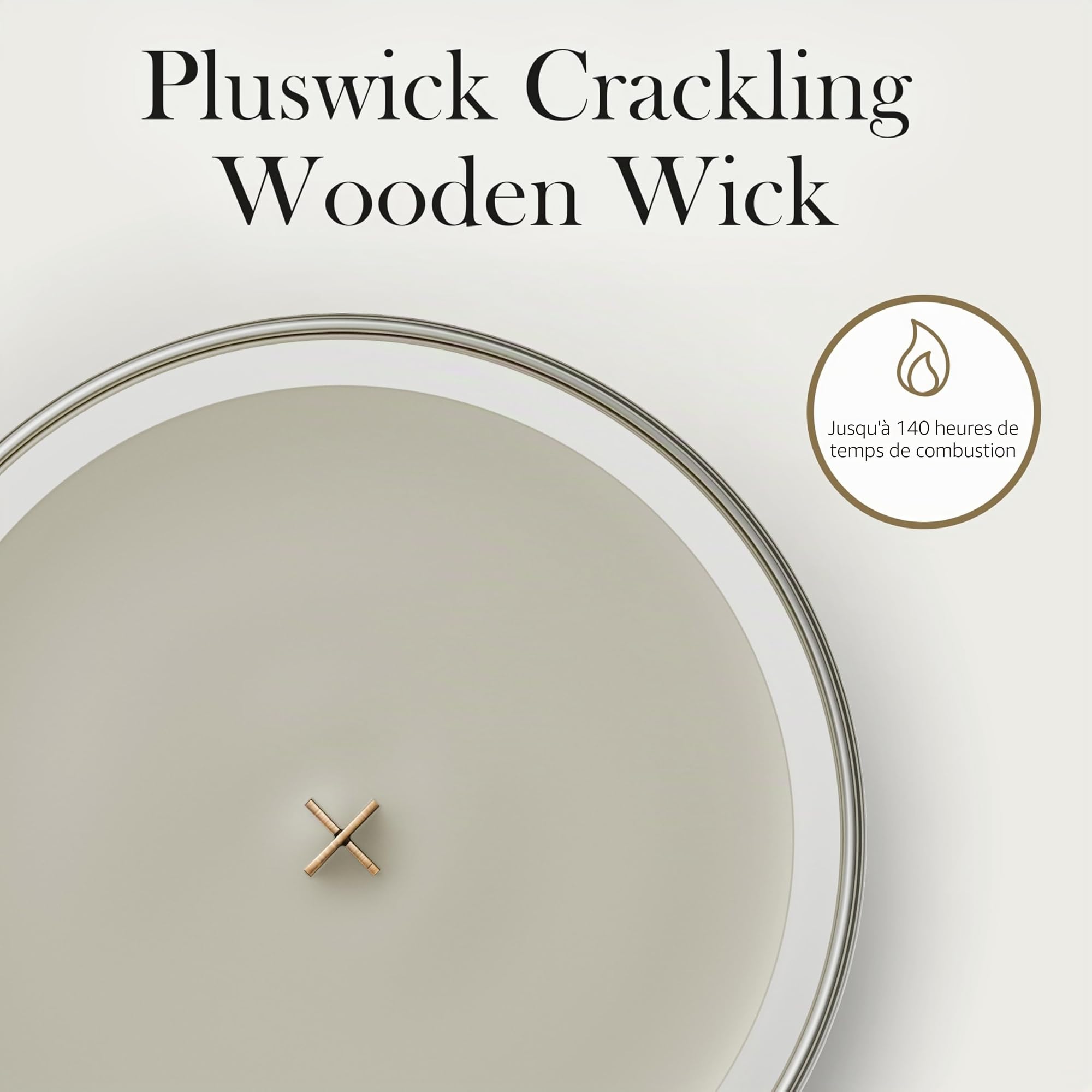 WoodWick | Grande bougie | Fireside | Excellent cadeau pour les femmes