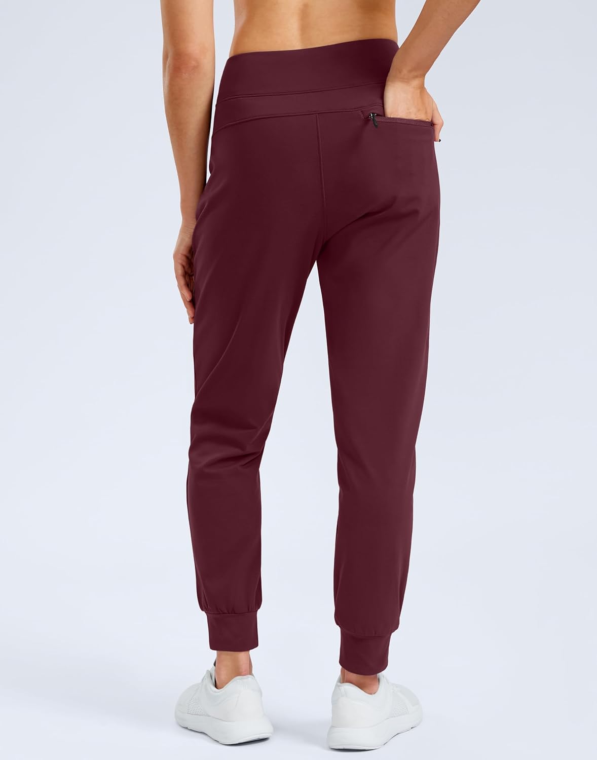 G Gradual Women's Fleece Lined Joggers Water Resistant Hiking Pants High Waisted Winter Thermal Sweatpants 3 Zipper Pockets - Image 2